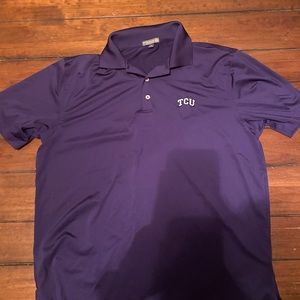 TCU Peter Millar golf shirt men’s size large